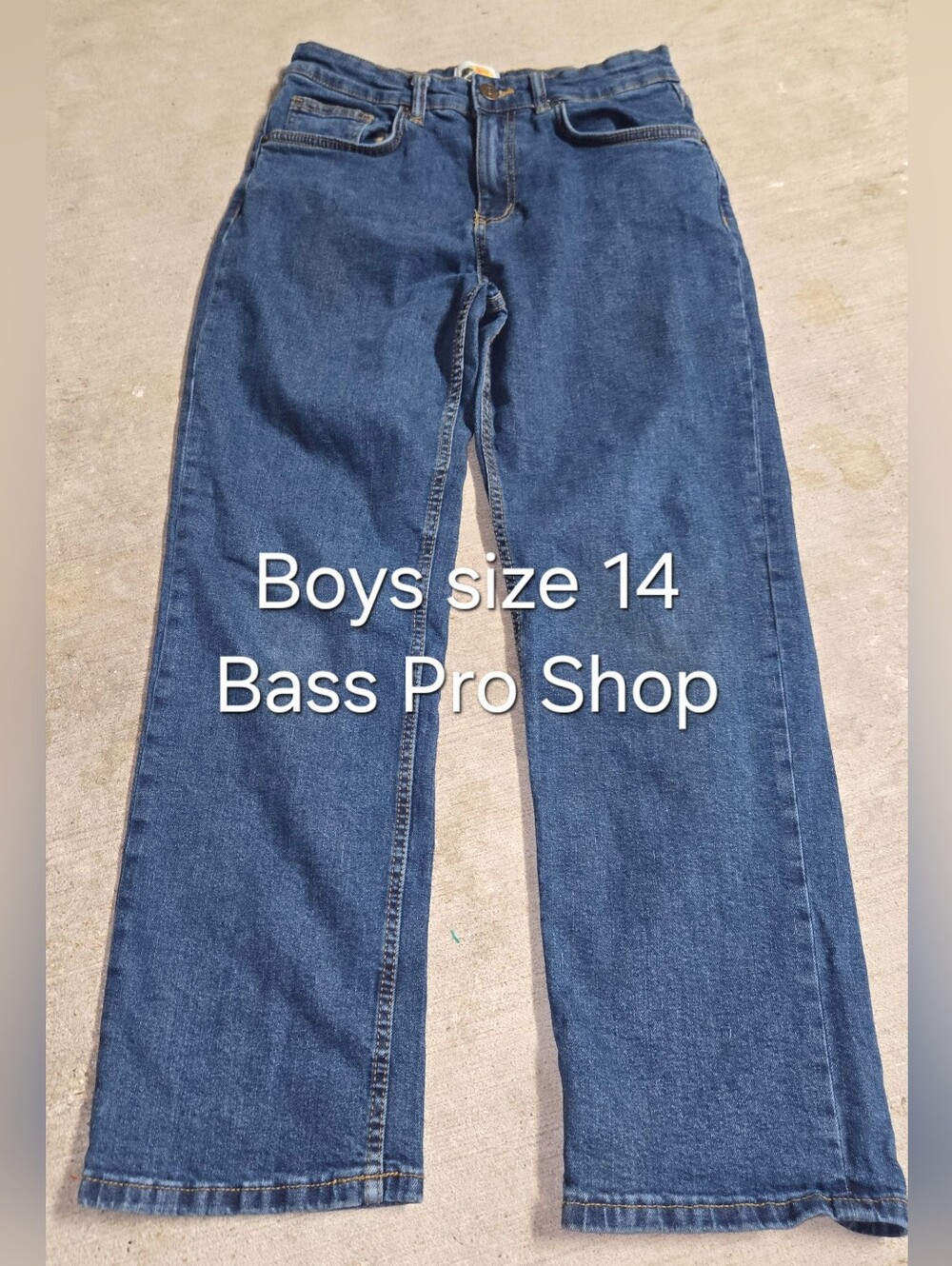 Bass Pro Shops Dark Blue Straight Leg Jeans